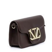 Mini bag color cioccolato con accessorio. - TreemmeCreazioni