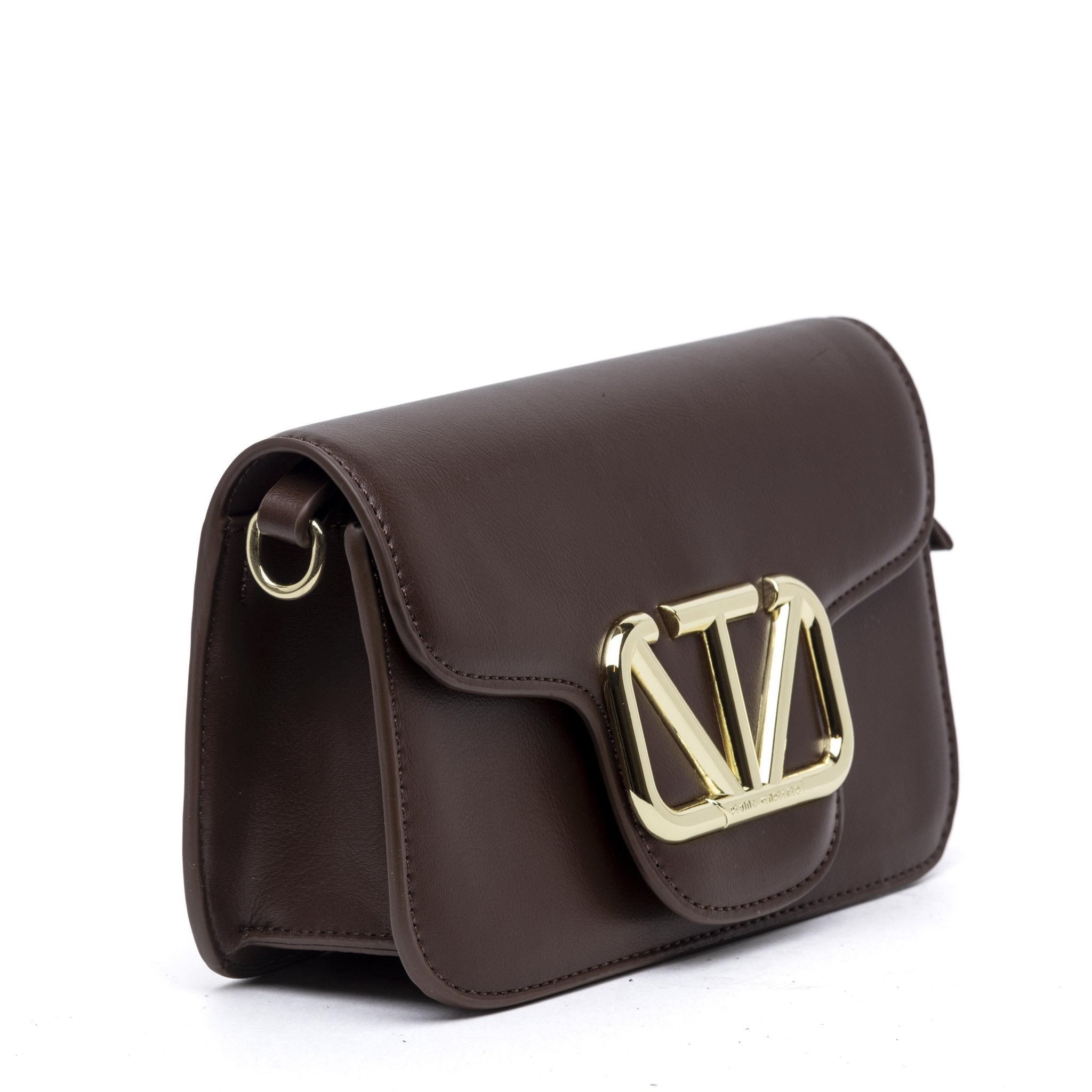 Mini bag color cioccolato con accessorio. - TreemmeCreazioni