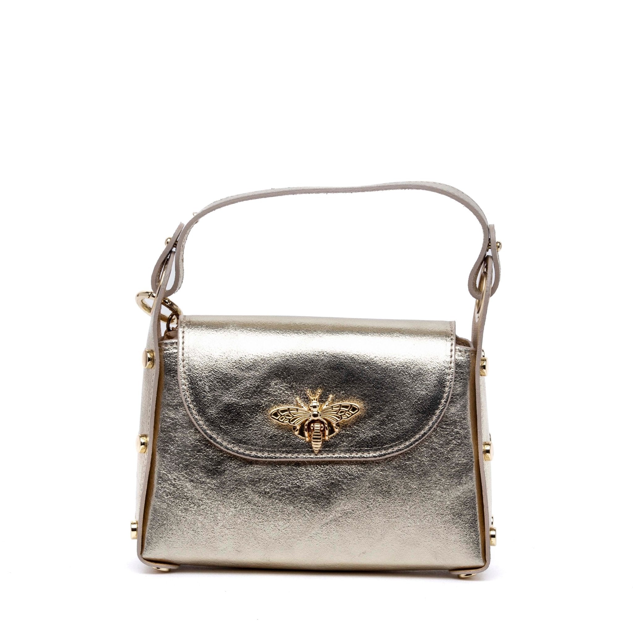 Mini bag in laminato platino. - TreemmeCreazioni