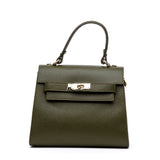 Mini bag in nappa verde.