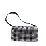 Mini bauletto in cristalli.