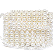 Mini pochette in perle avorio. - TreemmeCreazioni