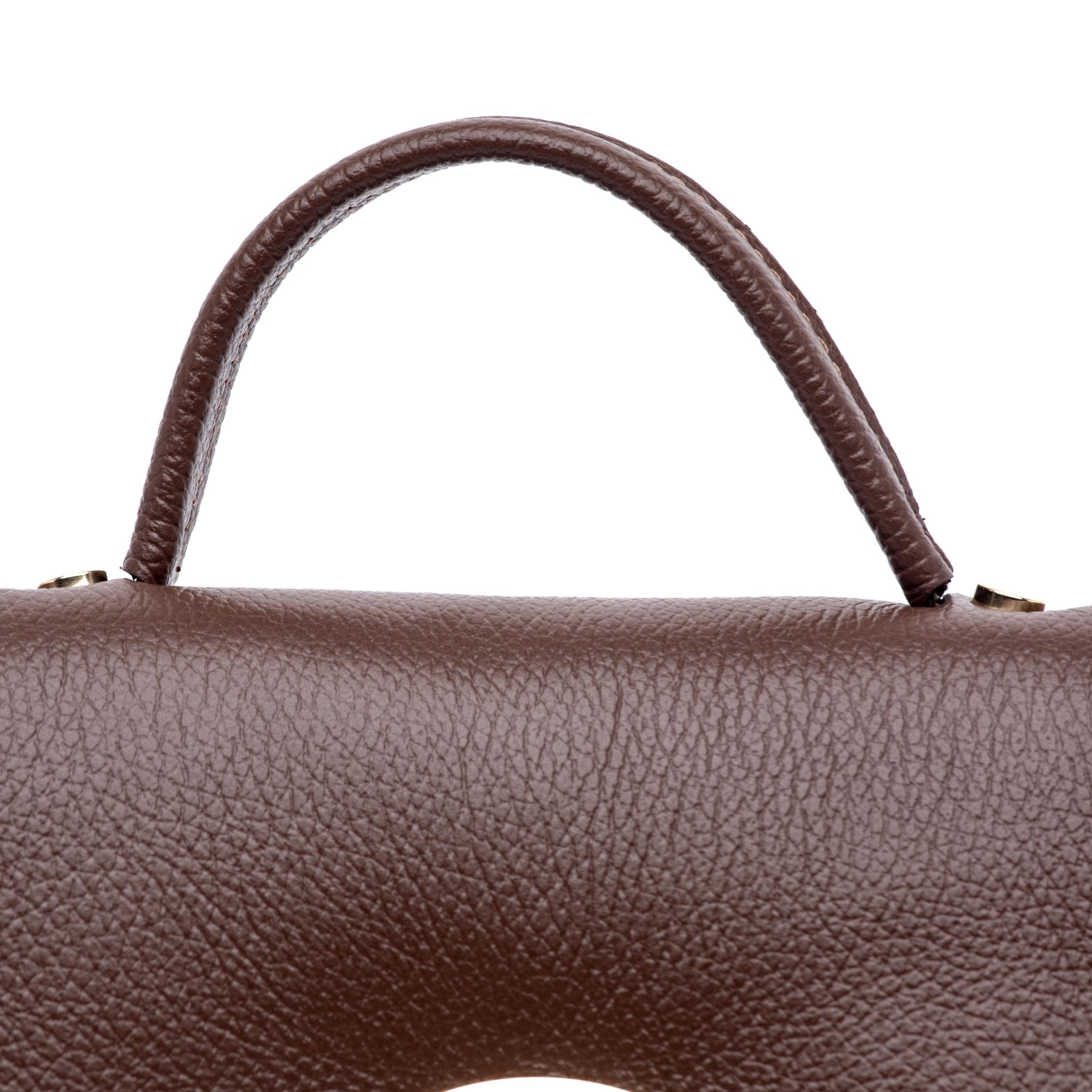 Mini postina in pelle colore marrone cioccolato. - TreemmeCreazioni