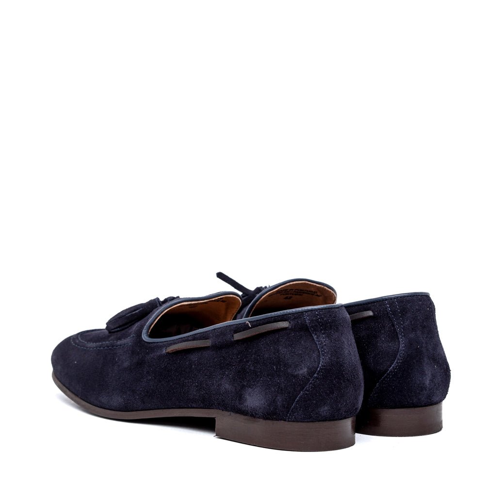 Mocassino Ambitious in camoscio rasato blu - TreemmeCreazioni