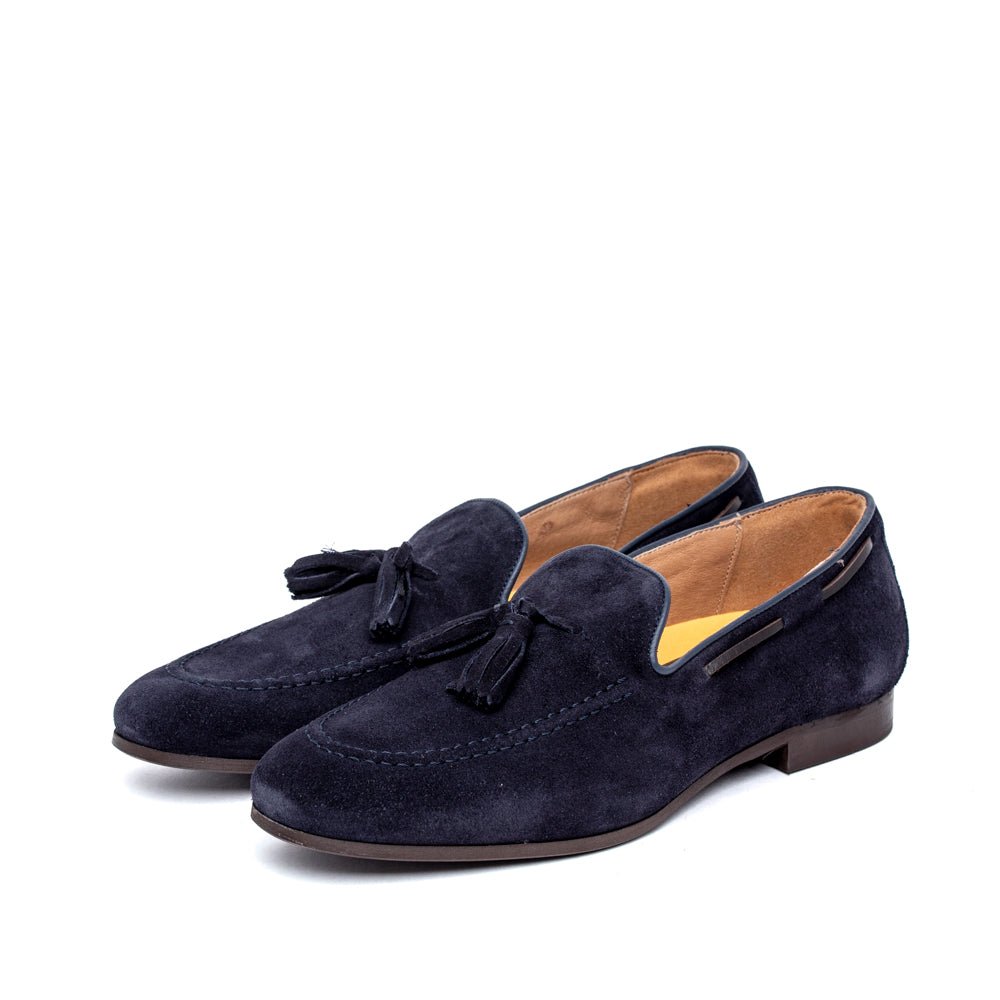 Mocassino Ambitious in camoscio rasato blu - TreemmeCreazioni
