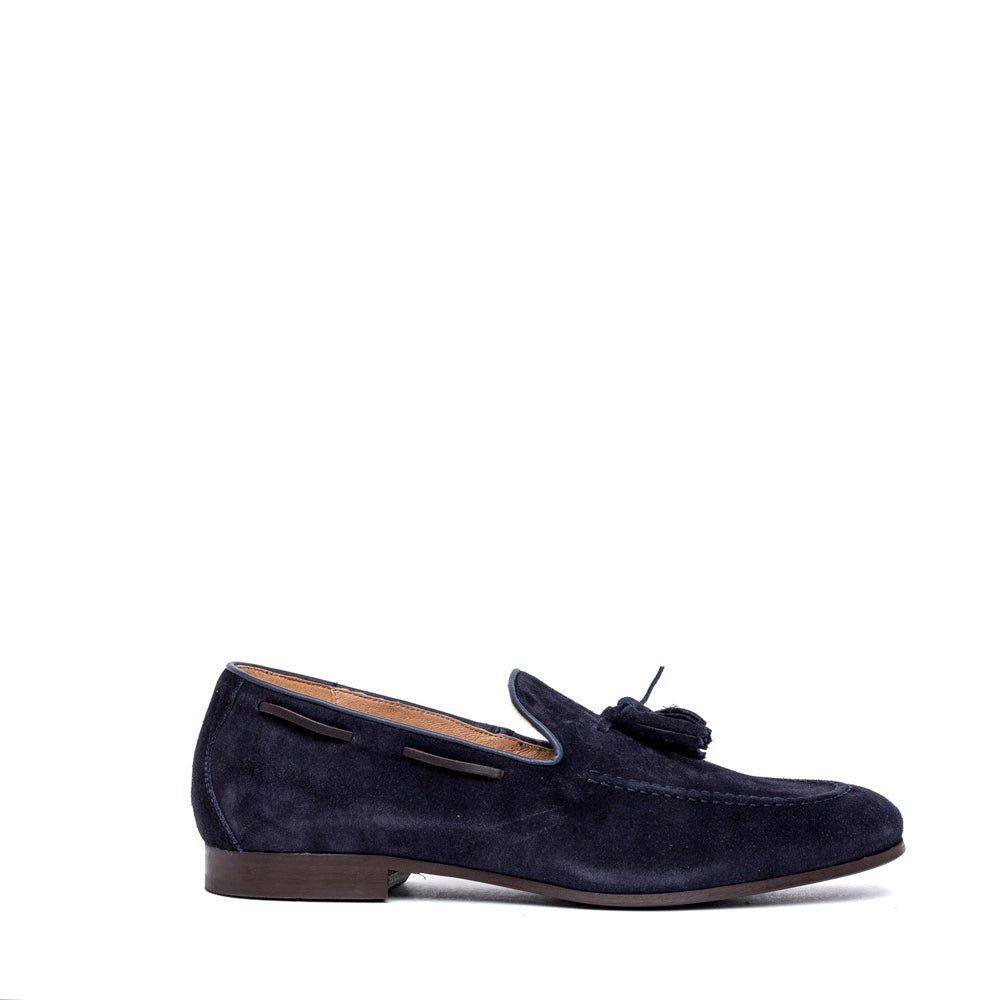 Mocassino Ambitious in camoscio rasato blu - TreemmeCreazioni