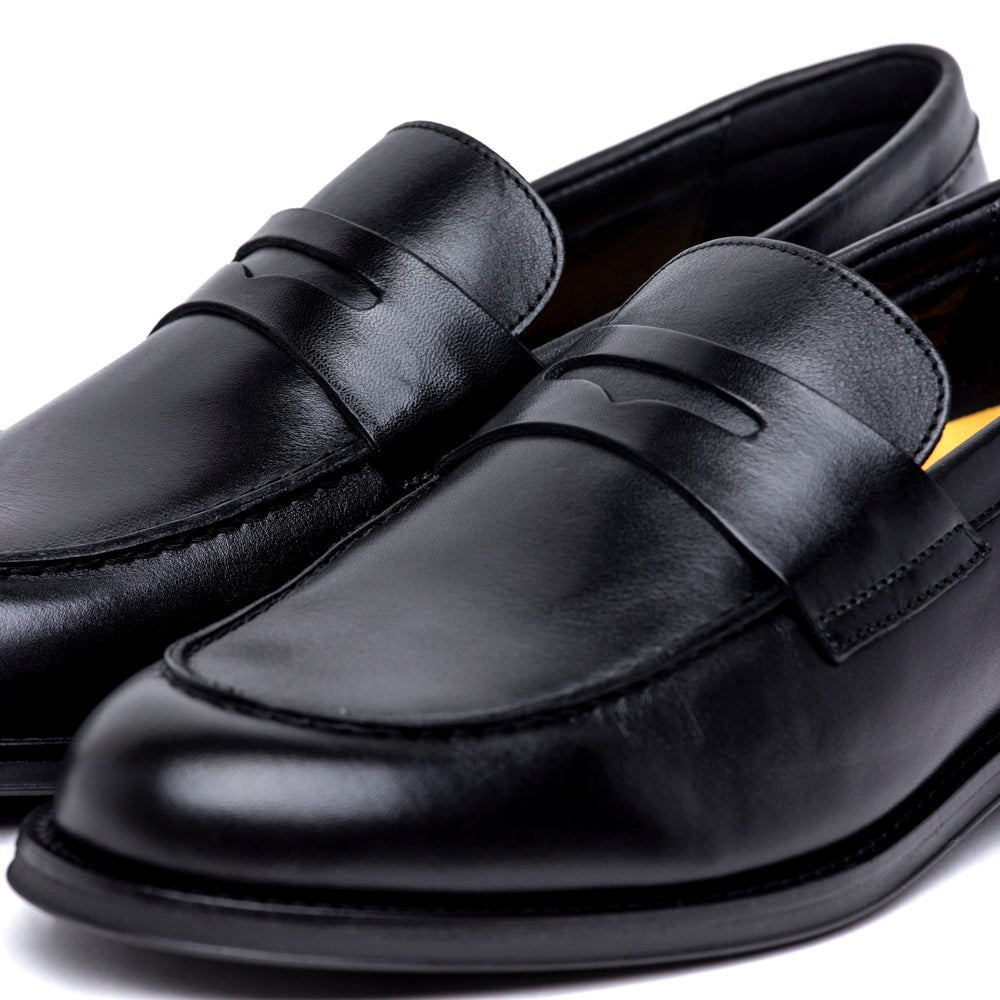 Mocassino Ambitious in pelle nera - TreemmeCreazioni