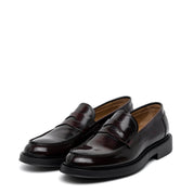 Mocassino collage uomo in spazzolato bordeaux. - TreemmeCreazioni