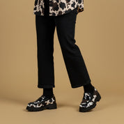 Mocassino combat con stampa cow muccata. - TreemmeCreazioni