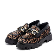 Mocassino combat con stampa maculata e accessorio. - TreemmeCreazioni
