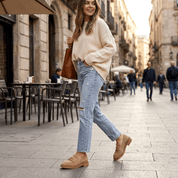 Mocassino in camoscio camel con borchie. - TreemmeCreazioni