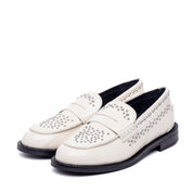 Mocassino in spazzolato burro con borchie. - TreemmeCreazioni