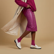 Mocassino in spazzolato burro con borchie. - TreemmeCreazioni