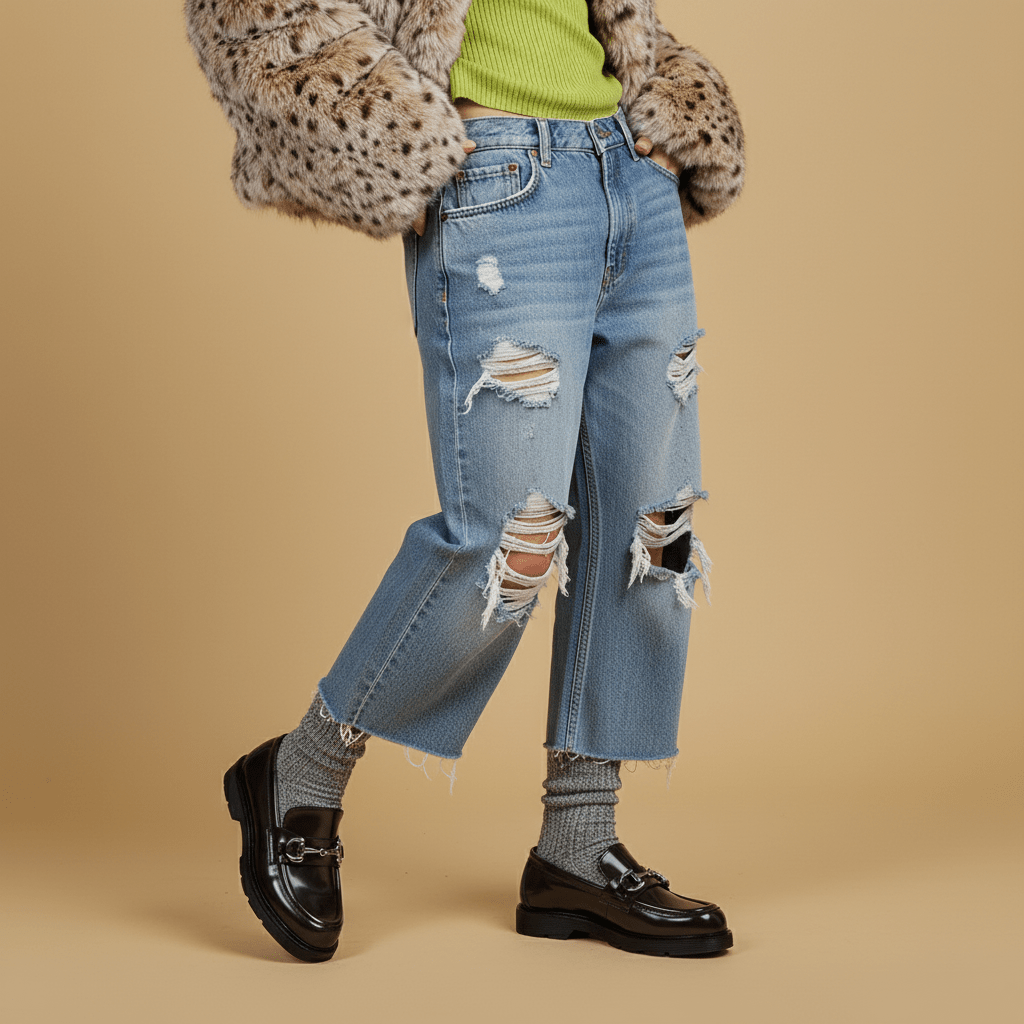 Mocassino in spazzolato cioccolato con morsetto. - TreemmeCreazioni