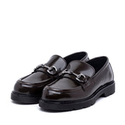 Mocassino in spazzolato cioccolato con morsetto. - TreemmeCreazioni