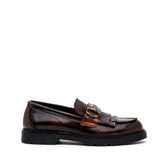 Mocassino Mozart con frangia e morsetto.