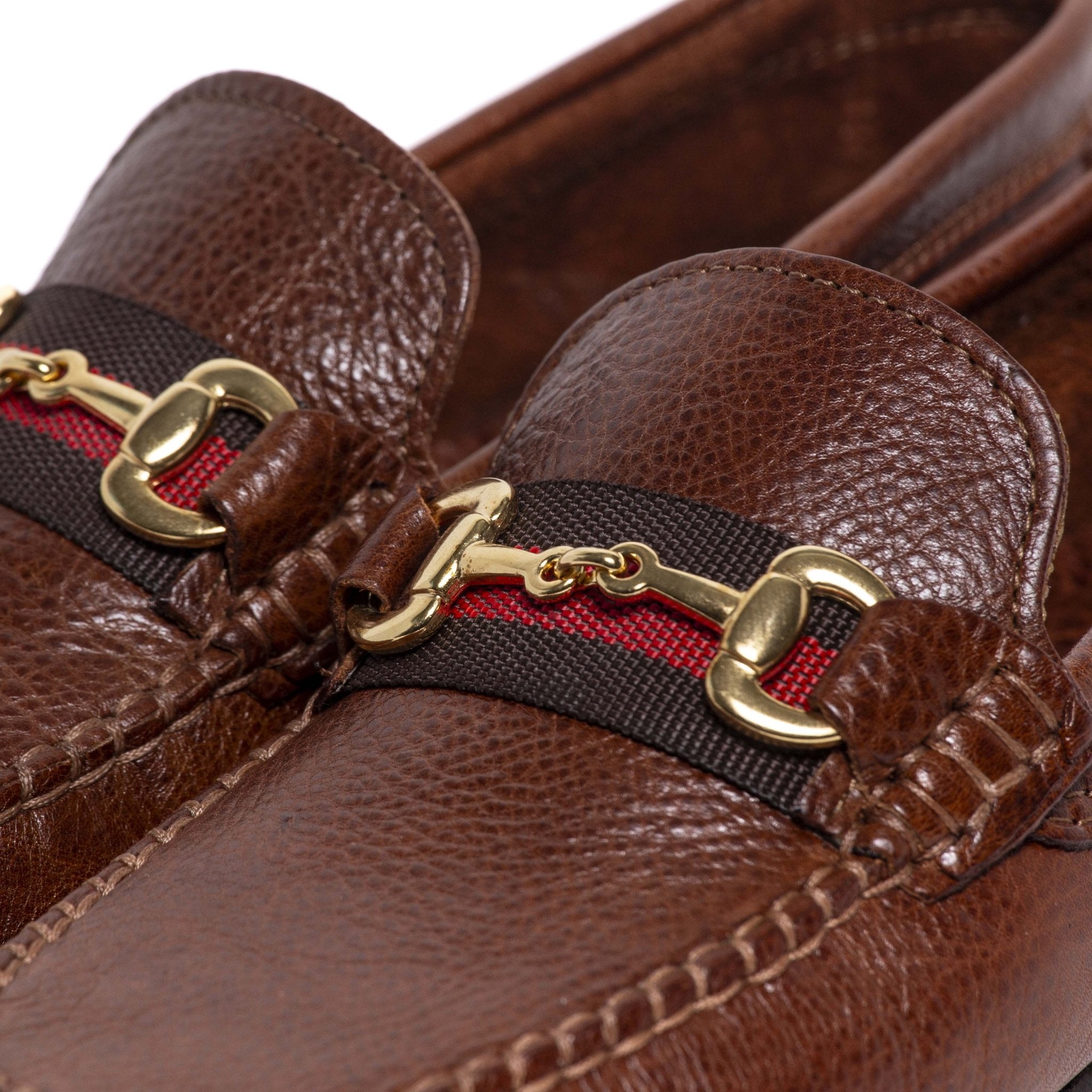 Mocassino uomo in pelle bottolata con morsetto. - TreemmeCreazioni