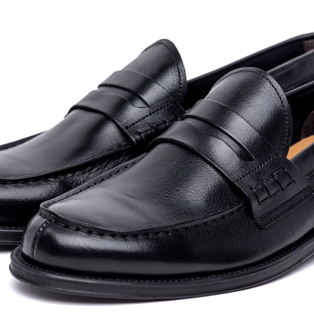 Mocassino uomo in pelle nero - TreemmeCreazioni