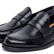 Mocassino uomo in pelle nero - TreemmeCreazioni