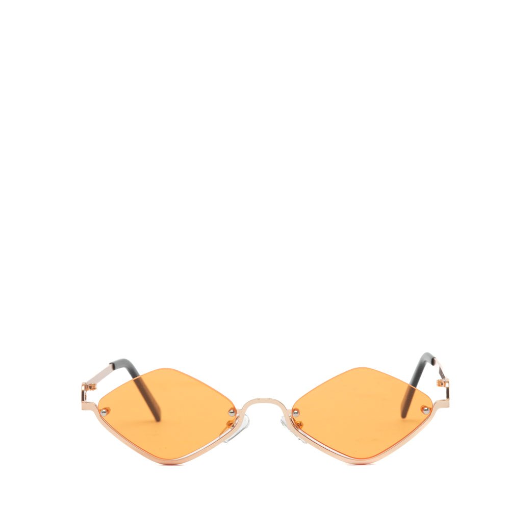 Occhiale da sole con lente a rombo arancio. - TreemmeCreazioni