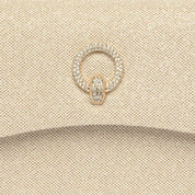 Pochette a mano in gagliardo nude - TreemmeCreazioni