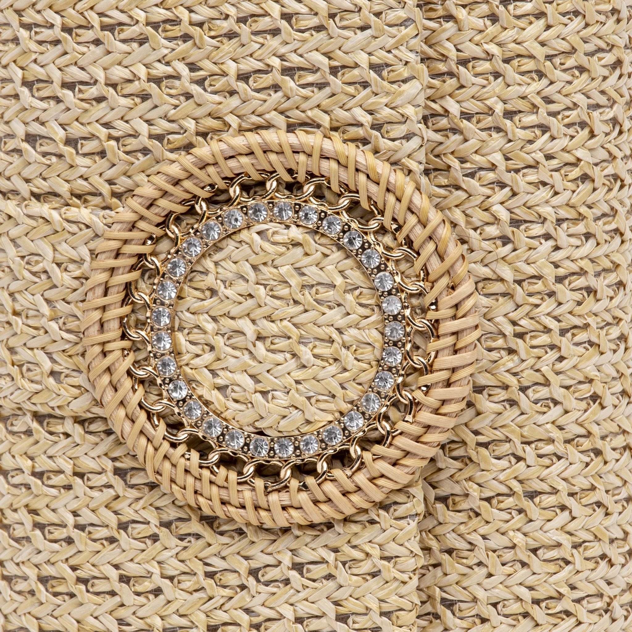 Pochette a mano in rafia naturale. - TreemmeCreazioni