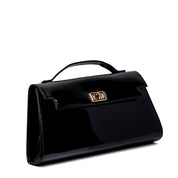 Pochette a mano in vernice nera - TreemmeCreazioni