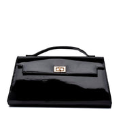 Pochette a mano in vernice nera - TreemmeCreazioni