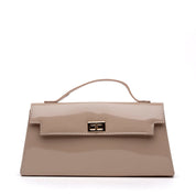 Pochette a mano in vernice rosa antico - TreemmeCreazioni