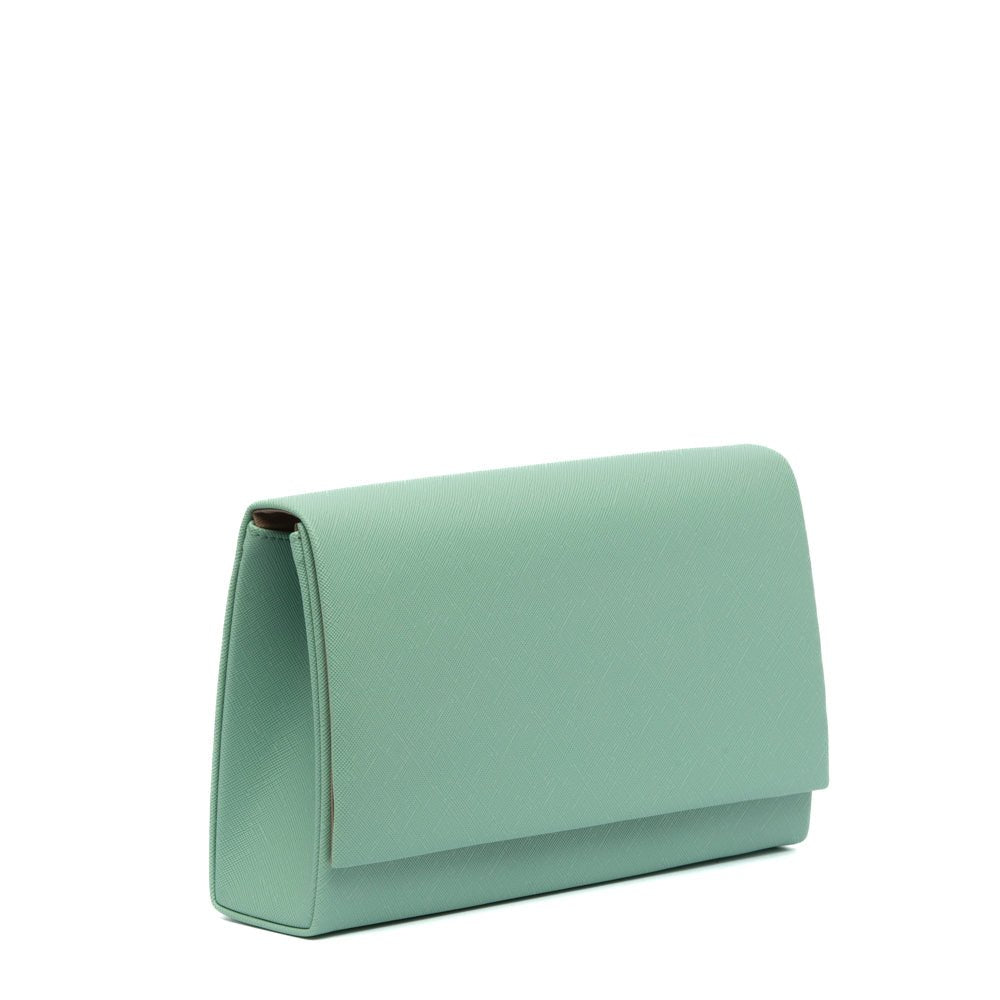 Pochette busta in saffiano verde acqua - TreemmeCreazioni