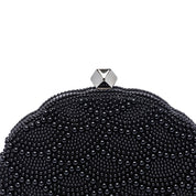 Pochette clutch con microperline nere - TreemmeCreazioni