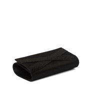 Pochette con intreccio in gagliardo nero - TreemmeCreazioni