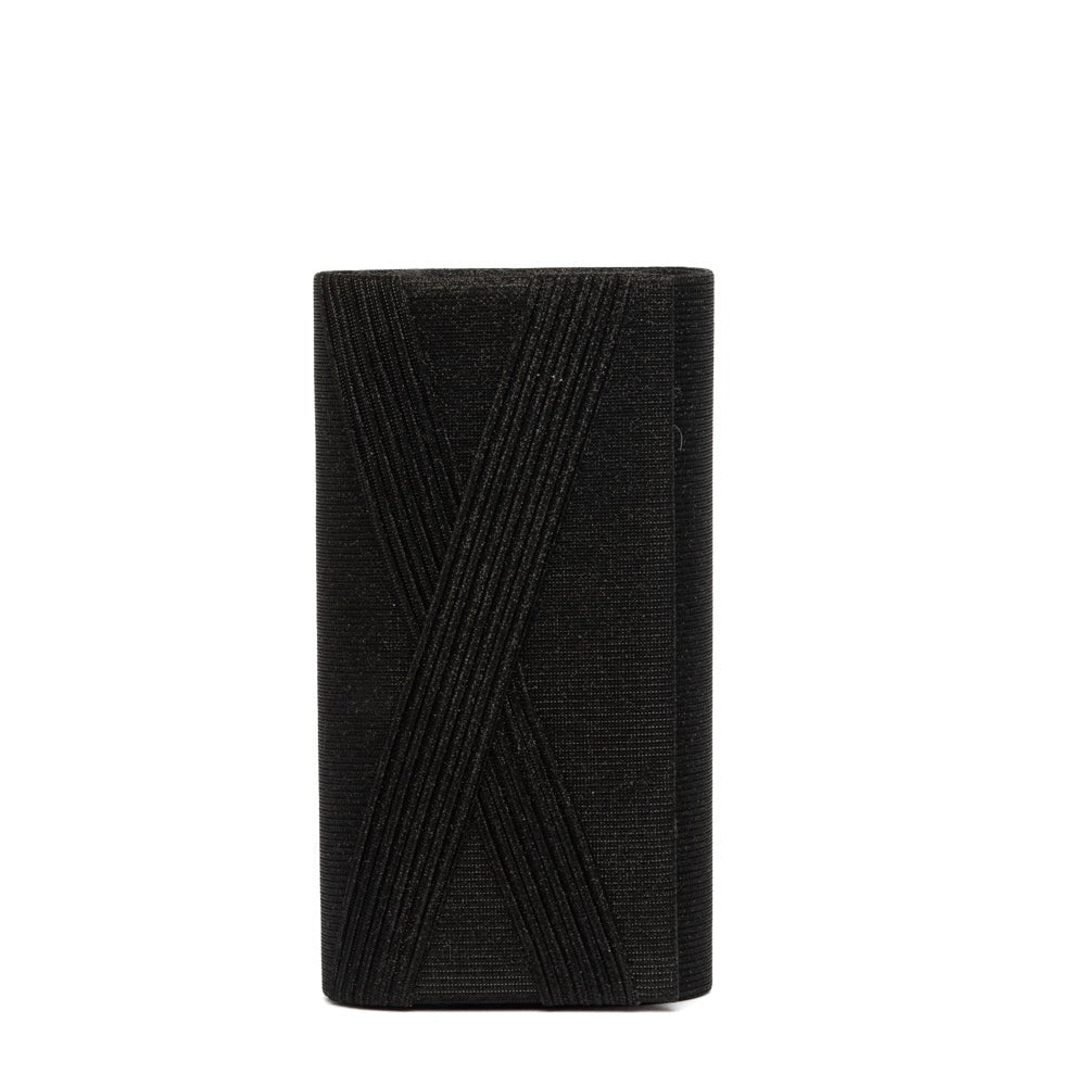 Pochette con intreccio in gagliardo nero - TreemmeCreazioni