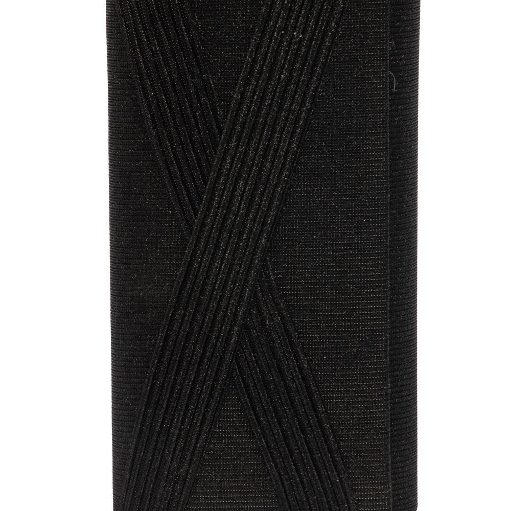 Pochette con intreccio in gagliardo nero - TreemmeCreazioni
