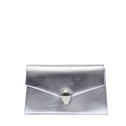 Pochette da sera in saffiano argento - TreemmeCreazioni
