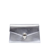 Pochette da sera in saffiano argento