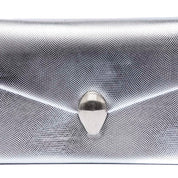 Pochette da sera in saffiano argento - TreemmeCreazioni