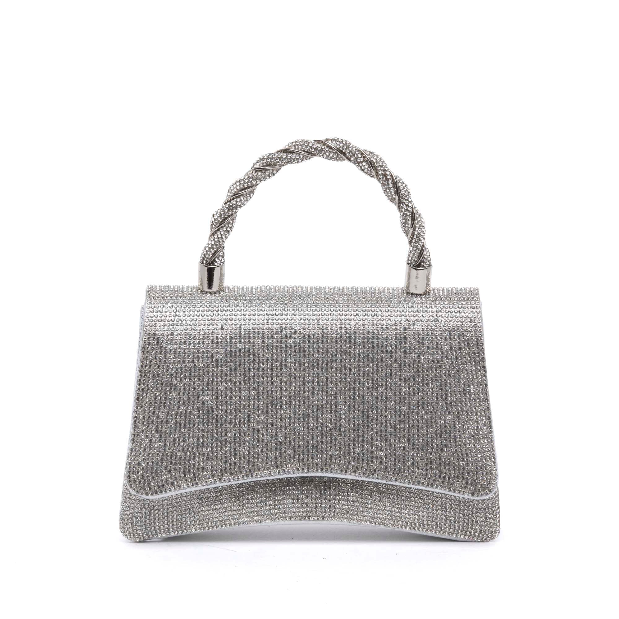 Pochette elegante a mano in cristalli. - TreemmeCreazioni