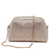 Pochette elegante cipria con cristalli. - TreemmeCreazioni