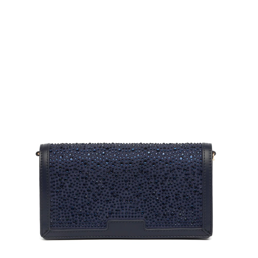Pochette elegante con cristalli blu - TreemmeCreazioni