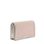 Pochette elegante con cristalli rosa cipria - TreemmeCreazioni