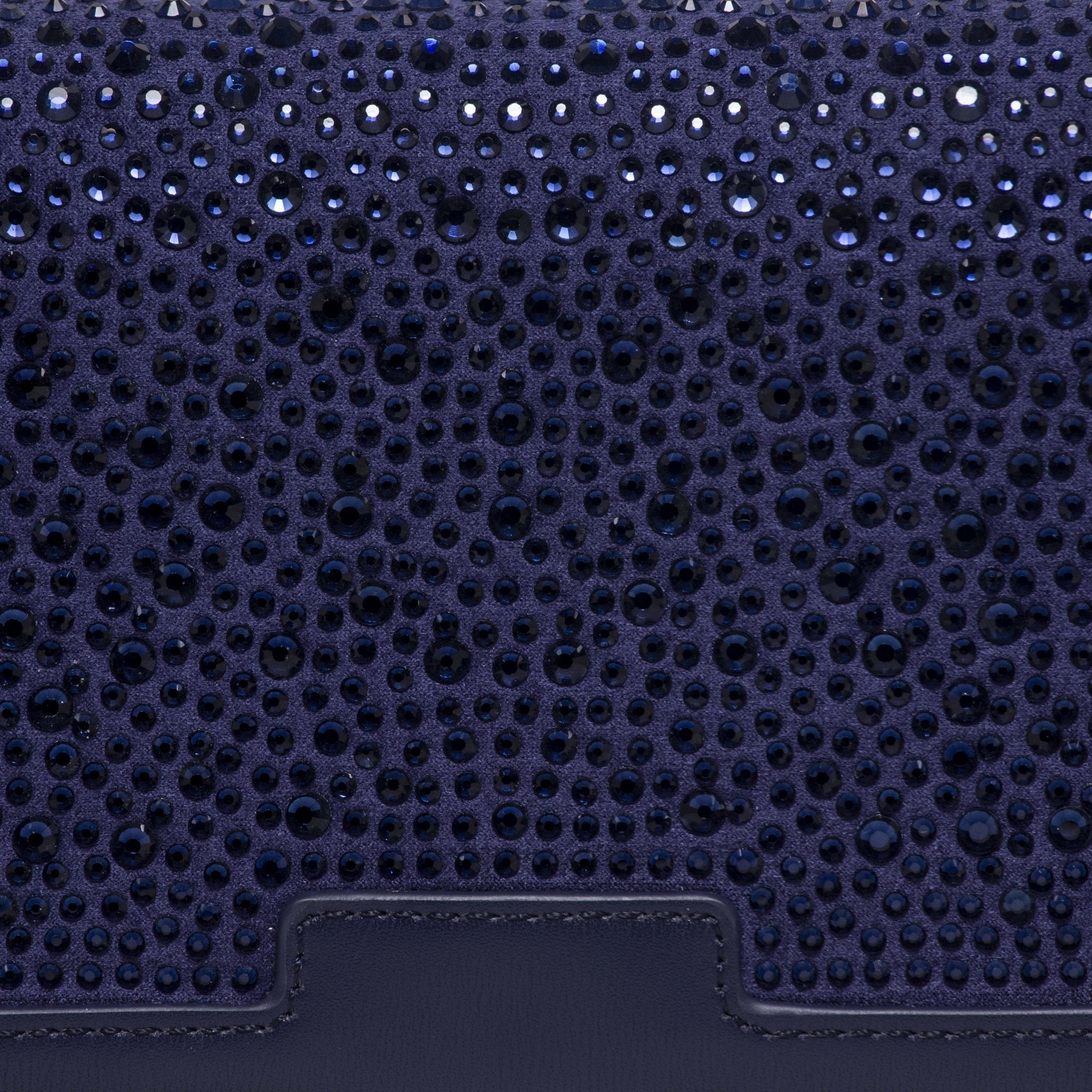 Pochette elegante in cristalli blu. - TreemmeCreazioni