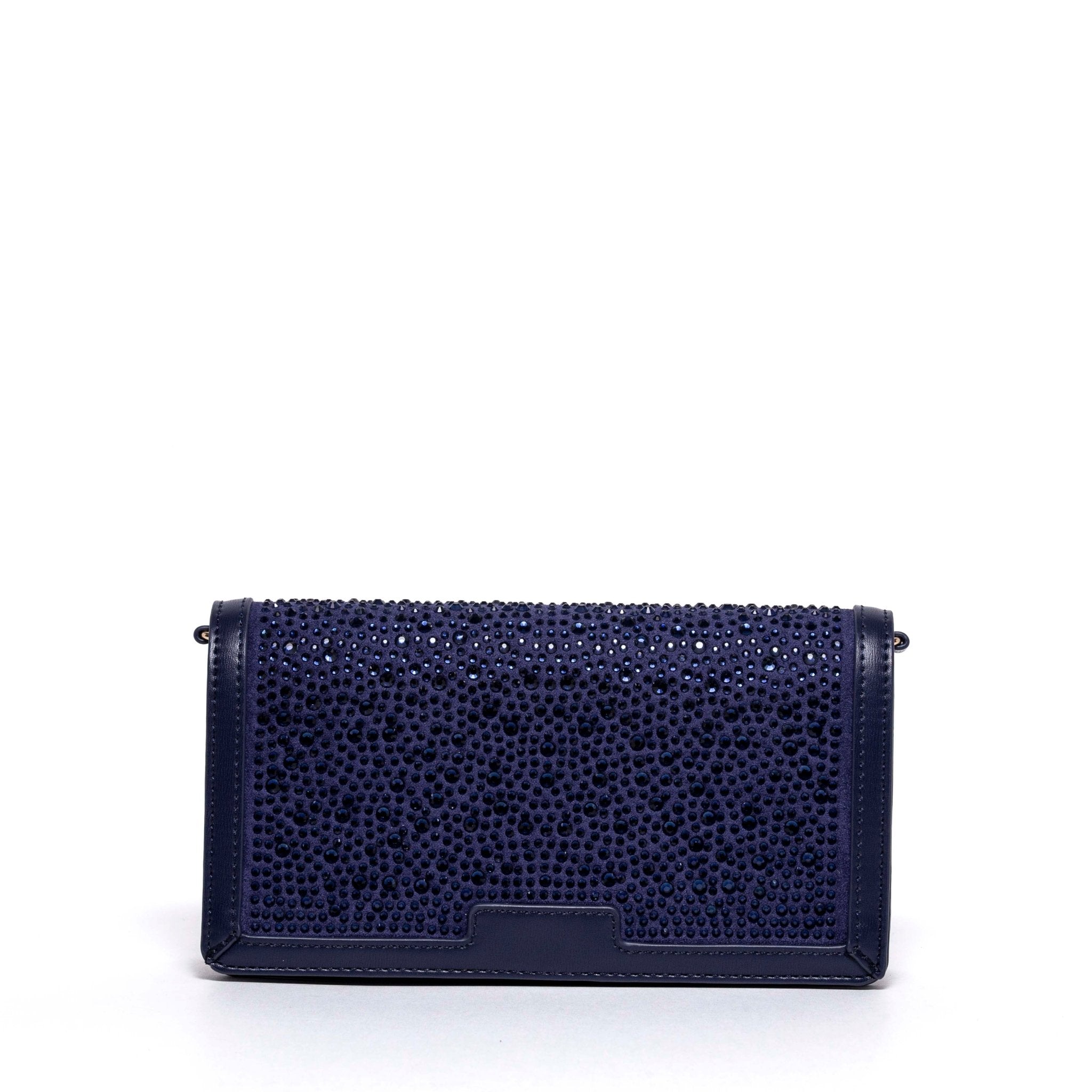 Pochette elegante in cristalli blu. - TreemmeCreazioni