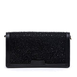 Pochette elegante in cristalli neri.