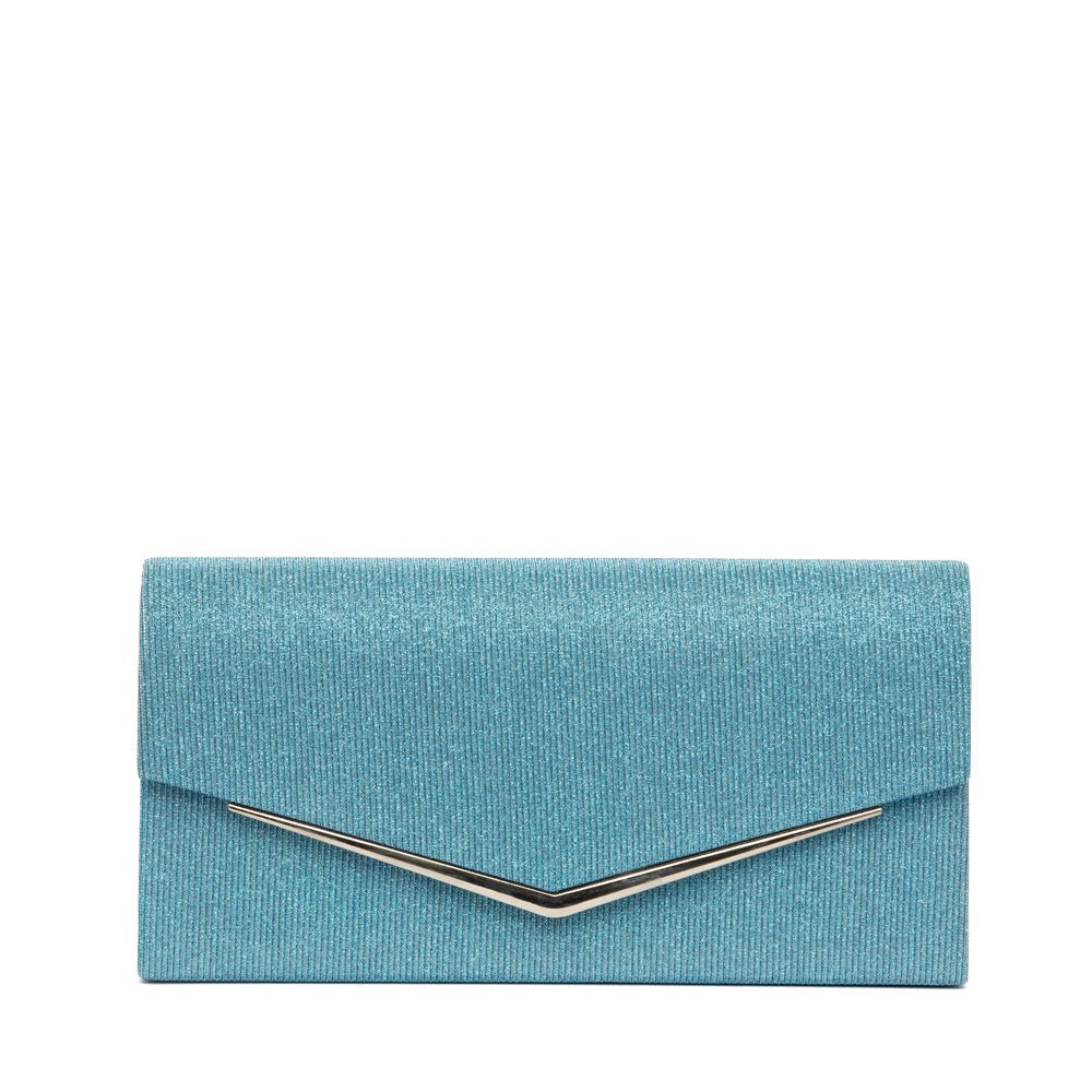 Pochette elegante in gagliardo celeste - TreemmeCreazioni