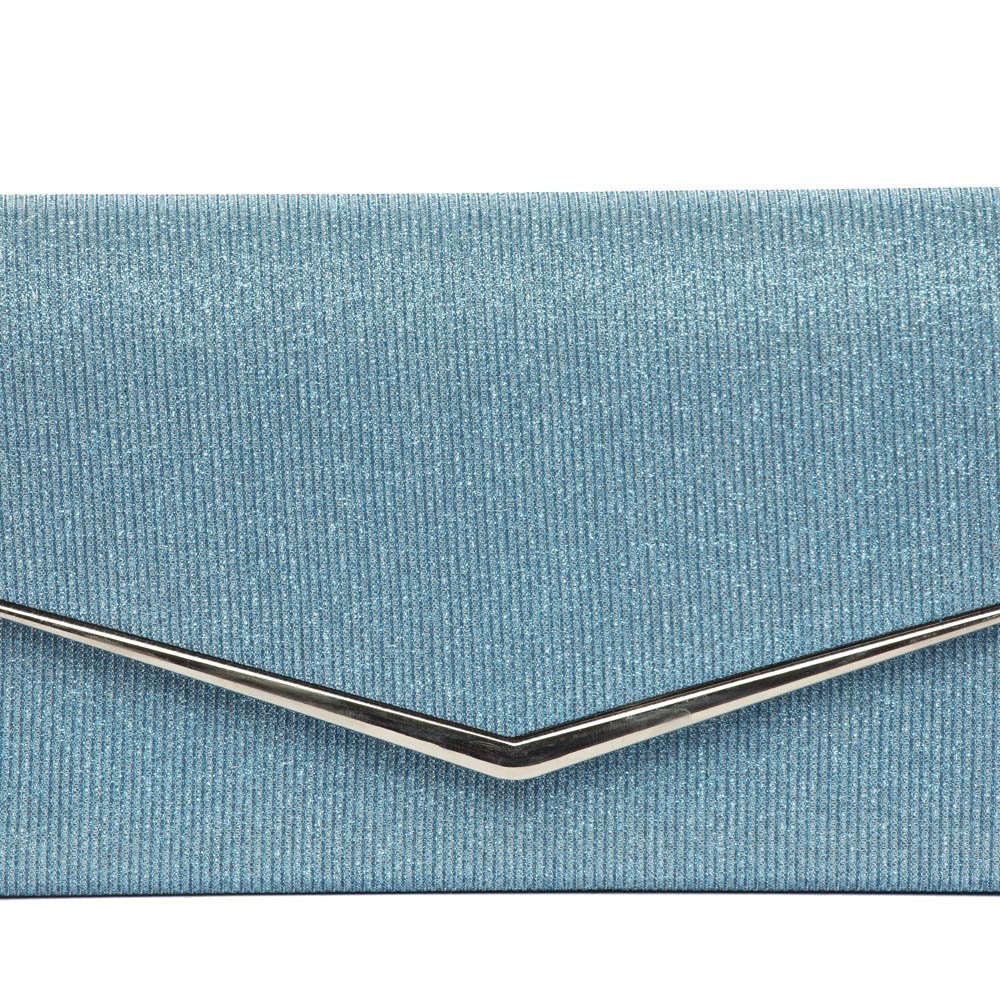 Pochette elegante in gagliardo celeste - TreemmeCreazioni
