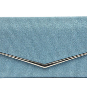 Pochette elegante in gagliardo celeste - TreemmeCreazioni