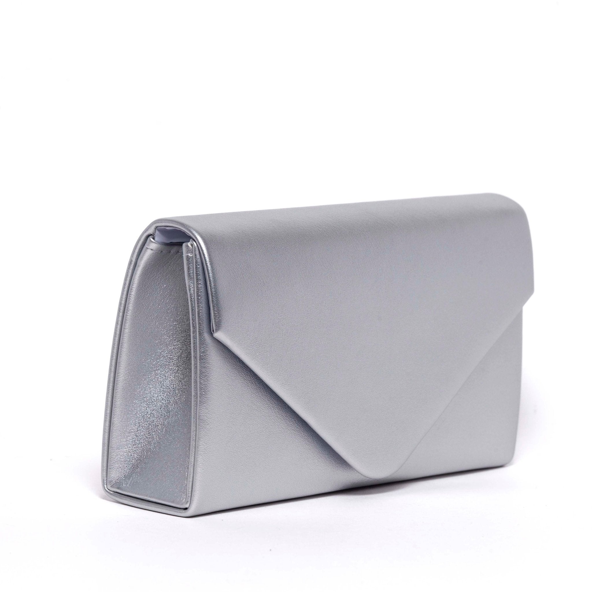 Pochette elegante in liz argento. - TreemmeCreazioni