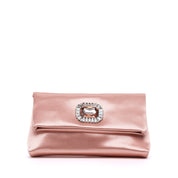 Pochette elegante in raso cipria. - TreemmeCreazioni