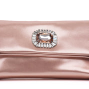 Pochette elegante in raso cipria. - TreemmeCreazioni